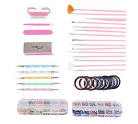 Hburirrty Acrylic Nail Art Brush Set Uv Gel Nail Polish Painting Brushes Dotting Pen Kit Manicure Clean Brush Tool