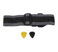 Hburirrty Adjustable Guitar Strap Black with 2 Picks Guitar Strap Guitar Pick Clip Acoustic Guitar Bass Strap