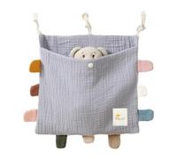 Hburirrty Baby Bed Side Organiser Cotton Bed Storage BagEssentials Storage Bag Baby Hanging Bag for Baby Nappy Toy Clothes.C