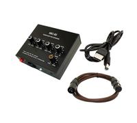 Hburirrty Balanced Dynamic Microphone Amplifier Music Audio Amplifier MIC-60 with 48V Phantom Power with XLR Cable