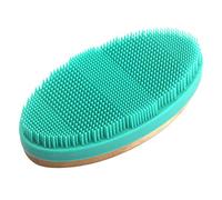 Hburirrty Bath Brush Silicone Bath Brush Back Wash Massage Spa Gym Birthday Gift for Baby Wife Male Family-Green