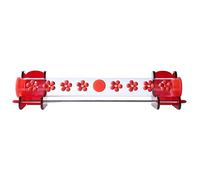 Hburirrty Bird Feeder Acrylic Horizontal Window Bird Feeder Along and Stainless Steel Perch Convenient for Standing