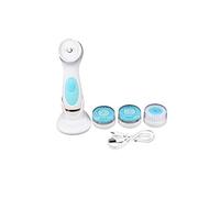 Hburirrty Blue Electric Cleansing Brush Face Cleanser Brushes with 3 Brush Beauty Machine