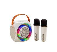 Hburirrty Bluetooth Karaoke Speaker Machine Metal+Plastic Portable Suitable for Birthday Gifts Home Parties