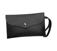 Hburirrty Cosmetic Brush Bag Envelope Bag Pen Bag Brush Travel Carrying Tool Bag Folding Cosmetic Bag(Black)