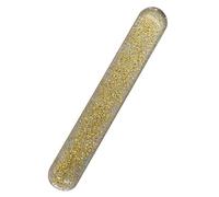 Hburirrty Crystal Nail Shiner Nano Mini Buffers Block with Portable Case for Natural Nails Yellow