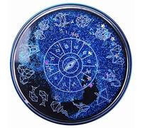 Hburirrty Cute Fashion Contact Lens Case,Portable Travel Glitter Luxury Bling Stars Liquid Quicksand Contact Lens Cases Eye Care Set(Blue)