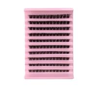 Hburirrty D04 DIY Cluster Lashes Volume Natural Segmented Eyelashes Bundles Eyelash Extension Individual Lashes Eyelashes Bundle