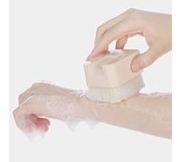 Hburirrty Detachable Long Handled Back Brush Bath Shower Body Dry Skin Spa Scrubber Brush-White