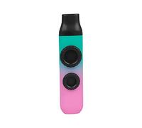 Hburirrty Double-Film Kazoo Professional Performance ABS Kazoo Guitar Accompaniment Instrument Kazoo,Cyan Pink Gradient