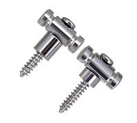 Hburirrty Electric Guitar String Buckle Holders with Mounting Screws Mounting Tree Guides Guitar Accessories Silver