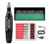Hburirrty Electric Nail Drill Nail Drill Machine Nail File E File Drill Set Kit for Acrylic Nails Gel Nail Glazing Drill,Black