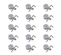 Hburirrty Guitar Effector Foot Nail Cap Effector Foot Pedal Aluminum Cover with Wrench Screw