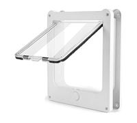 Hburirrty Interior Door 4 Way Lock Magnetic Closure Indoor Pet Door for Up to 20 Lbs Cats and Doggie Weatherproof Cats Door