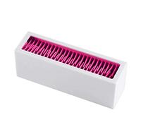 Hburirrty Makeup Brushes Holder Organizer, Silicone Vanity Air Drying Rack Display Storage for Brush, Eyeliners Etc.(Red-White)
