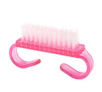Hburirrty Nail Art Plastic Cleaning Brush Finger Nail Care Dust Clean Handle Scrubbing Qty:100Pcs Pink