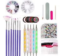 Hburirrty Nail Art Tools Crystal Beads Bead Picker Dotted Pen Professional Manicure Brush Polishing Painting Pencil Uv Gel Nails