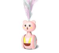 Hburirrty Pink Cats - Swing Toy Kitten Interactive Balance Car Cats Chase Toy Pet Product,Colored High Guality
