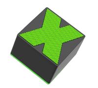 Hburirrty Portable Mini Wireless Bluetooth Speaker Subwoofer High-End Metal Colorful Speaker Black Easy Install