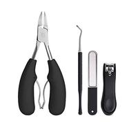 Hburirrty Professional Stainless Steel Toenail and Fingernail Clippers Set for Thick Nails Large Toenail Clippers