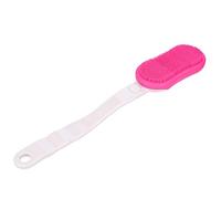 Hburirrty Red Electric Soundwave Long Handled Bath Brush Silicone Back Massager Cleansing Brush Waterproof Shower Brush
