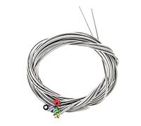 Hburirrty Set of 5 Pcs Stainless Steel Strings with Color Ball Ends for 5 String Electric Bass Guitar Replacement Parts