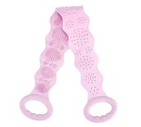Hburirrty Silicone Body Brush Bath Towel Belt Shower Brush Exfoliating Body Scrub Belt Washer After Shower Pink
