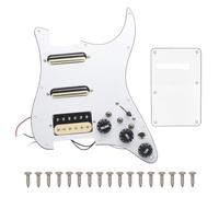 Hburirrty SSH-Coil Splitting Electric Guitar Pickguard 2 Mini Humbucker + 1Humbucke+Silence Switch Loaded Prewired Scratchplate A Easy to Use