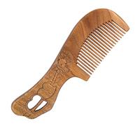 Hburirrty The Family of Hair Comb - Wood with Anti-Static & No Snag Handmade Brush for Beard, Hair, Mustache