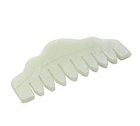 Hburirrty Traditional Nature Jade Comb Massage Spa Acupuncture Therapy Treatment on Gua Sha Board
