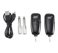 Hburirrty UHF Wireless System USB Rechargeable Wireless Guitar Pickup Audio Transmitter Receiver for Electric Guitar Bass Violin Accessories