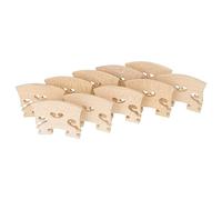 Hburirrty Violin Maple Wood Codes Maqiao Violin Bridge Wood Pattern Code Bridge 10 Pieces Accessories