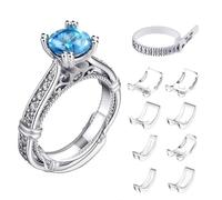 HBW 8PCS Ring Adjuster for Loose Rings, Make Ring Smaller Without Resizing, Includes a Ring Sizer, Suitable for All Types of Rings