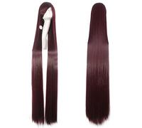 HBYLEE -Wig for Cosplay 150 cm Super Long Straight Wig Black Blonde White Blue Red Blonde Anime Cosplay Wigs for Women Halloween Costume Synthetic Hair Brown03