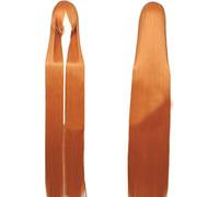 HBYLEE -Wig for Cosplay Anime Cosplay Wig 150 cm Super Long Straight Wig Black Blonde White Blue Red Blonde Anime Cosplay Wigs for Women Halloween Costume Synthetic Hair Orange