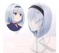 HBYLEE -Wig for Cosplay Anime Cosplay Wig Biamoxer Ryuoh No Oshigoto! Sora Ginko Light Blue Wig Halloween Cosplay Role Play Hair