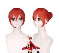 HBYLEE -Wig for Cosplay Wig for Gintama Gintama Kagura Steamed Bun Headdress High Temperature Silk Orange Cos Wig