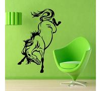 HBYUEHAN Beautiful Animal Horse Art Wall Sticker for Bedroom Living Room Kids Room Nursery Decoration Vinyl Wall Art Sticker