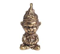 HBZLYS Pure Brass Antique Supreme Treasure Keychain Pendant, Twelve Zodiac Monkey, Sun Wukong Pendant, Small Bronze Ware