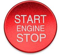HBZYD Engine Ignition Push Button Cover,Fit for Alfa Romeo Fit for Mito 159 147 156,Red Engine Start Button Protective Cover Decoration