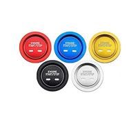 HBZYD Engine Start Stop Button Sticker,Fit for Chevrolet Holden Equinox Fit for Cadillac,Red Engine Ignition Outer Ring Engine Ignition Decoration Replacement