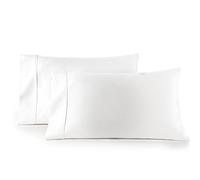 HC COLLECTION - 1500 Thread Count Egyptian Quality Pillow Cases Set of 2 Silky Smooth Wrinkle Free King Size White