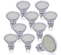 HC LIGHT 10x 3W GU10 LED Bulb Cool White 5000 Kelvin 430Lumens 82Ra,Equivalent to 50W Halogen Bulbs, No Flicker, Good for Eyes, 100-240V AC, 120° Beam Angle, Non Dimmable