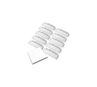 HC_SUSFILETAB 50 Suspension File Tabs and Inserts - Clear Plastic, Printable Repositionable Label Inserts for Suspension Files