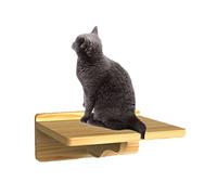 HC Wooden Cat Perch Platform Steps, Wall Mounted Cat Climbing Board Air Pet Play Furniture Wooden#2