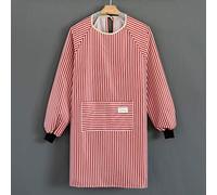 HC&WT Waterproof Long-Sleeved Apron, Fashion Cute Non-fading Chef Apron with Sleeves Durable Comfortable Easy Care Apron for Kitchen Bakery Restaurant