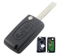 HCA/Hu83 2 Buttons 3 Buttons Remote Car Key For Peugeot 307 3008 308 408 For Citroen C2 C3 C4 C5 C6 C8 433MHz PCF7941 ID46 CE0536 Flip Key Fob with Battery (2B)