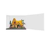 HCAEIOFJ Clear Acrylic Display Case for Lego 43242 Applicable for Snow White and the Seven Dwarfs' Cottage Designed Display Box Gift(Display Case Only) (Black Bottom2)