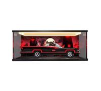 HCAEIOFJ Clear Acrylic Display Case for Lego 76328 Applicable for Batman:The Classic TV Series Batmobile Designed Display Box Gift(Display Case Only) (Background+Top Light1)