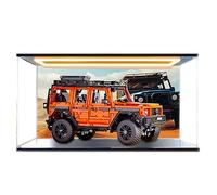 HCAEIOFJ Clear Acrylic Display Case for Lego Technic 42177 Mercedes-Benz G 500, Black Bottom+Top Light